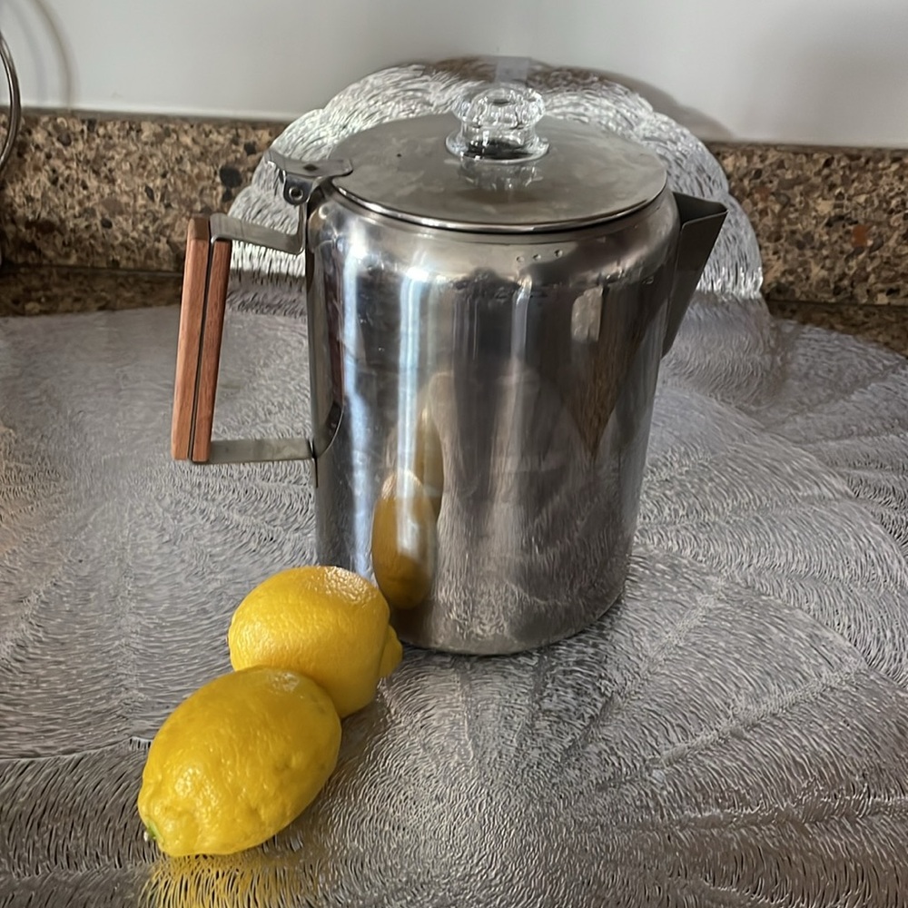 Rare find Vintage COLETTI 12 cup percolator Bozeman, Italian coffee maker